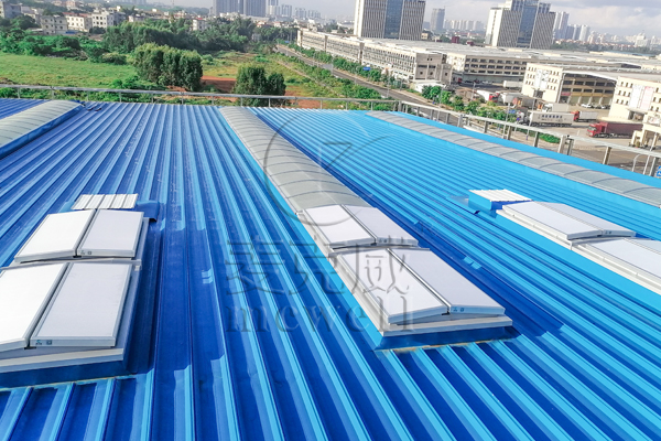 惠科電子北海產業新城產業園—廣西三角型排煙通風天窗（上開式）和圓拱型排煙天窗（固定式）